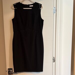 Calvin Klein Black Cutout Midi Dress